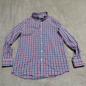Vineyard Vines Red and Blue Plaid Shirt
